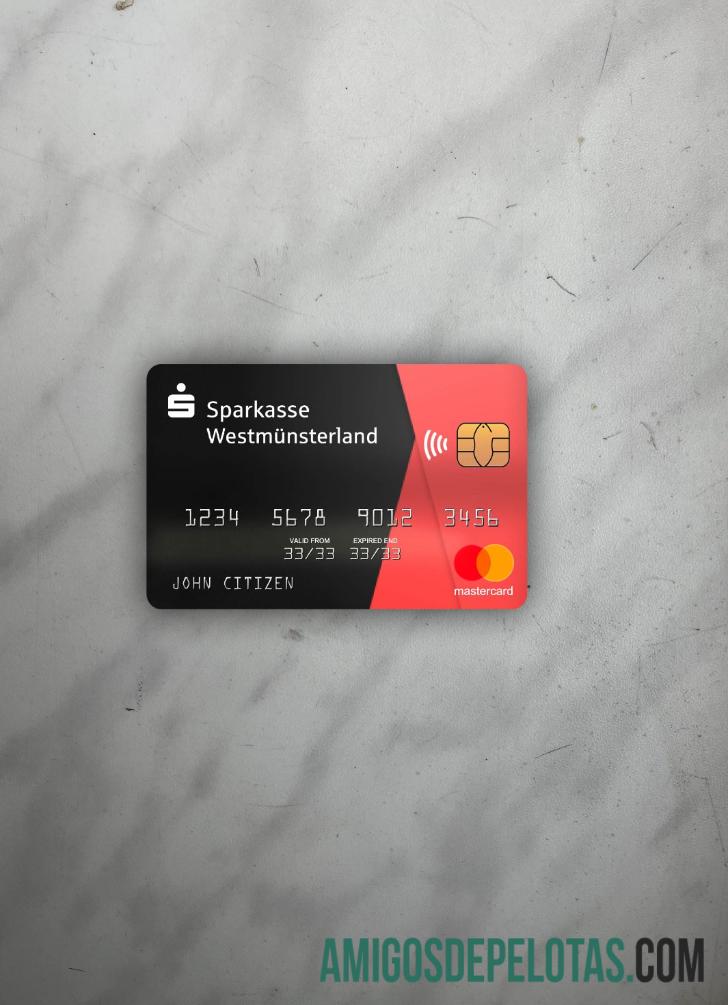 Alemanha Sparkasse Westmuensterland Bank Mastercard Foto Look Front baixar para verificação